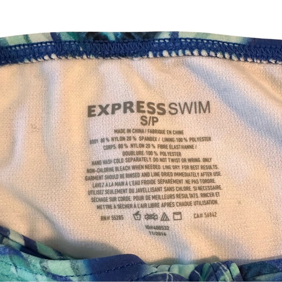 Express High Neck Halter Bikini Top with Three Strap Cut-Out Bottom - Picture 2 of 12